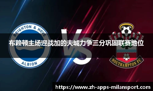 布赖顿主场迎战加的夫城力争三分巩固联赛地位